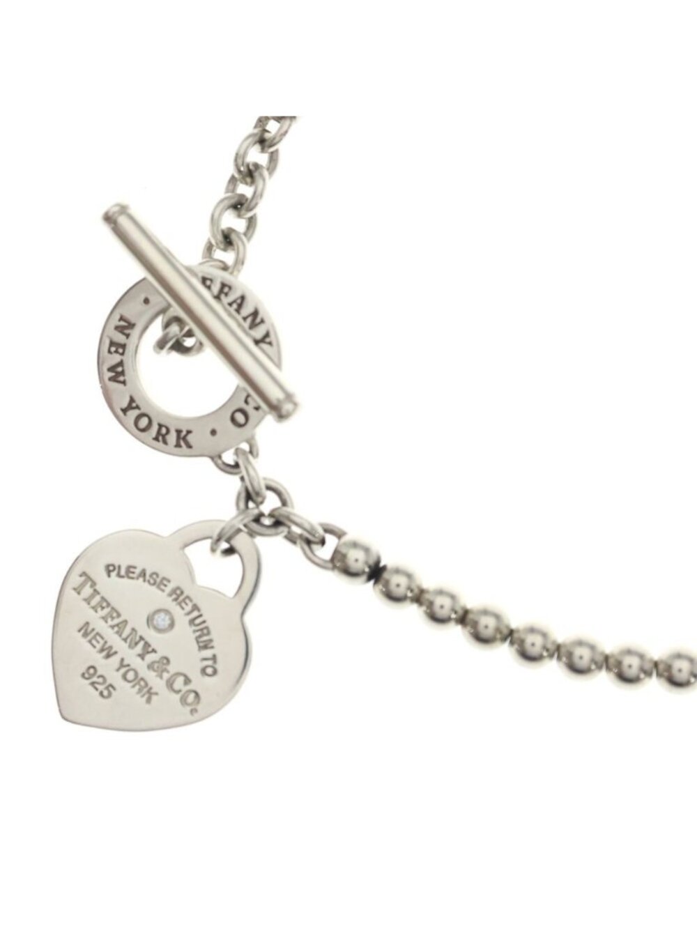 Tiffany & Co Return to Wrap Fresh Water Pearl Necklace Silver